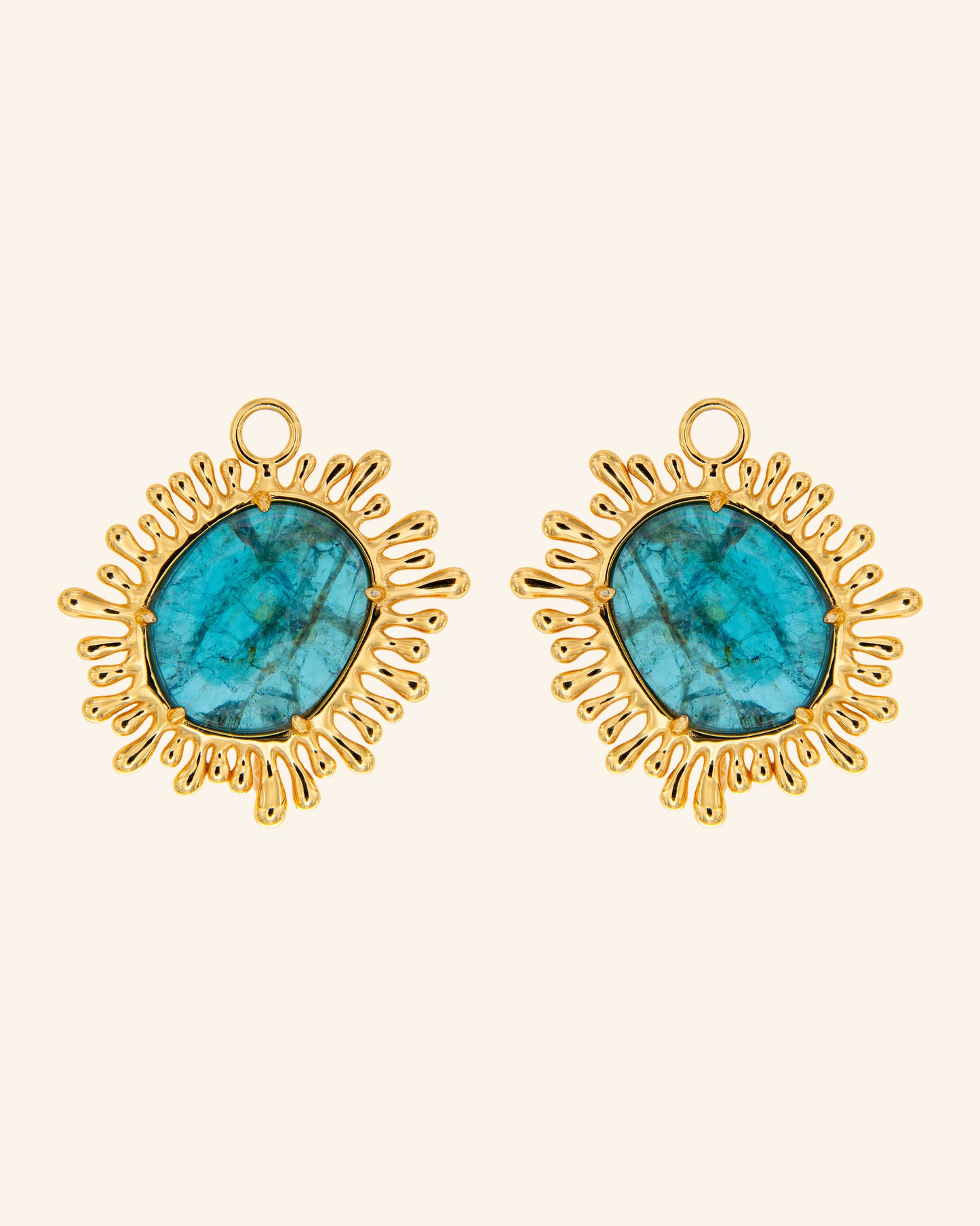 Sun XL Pendants Blue Apatite