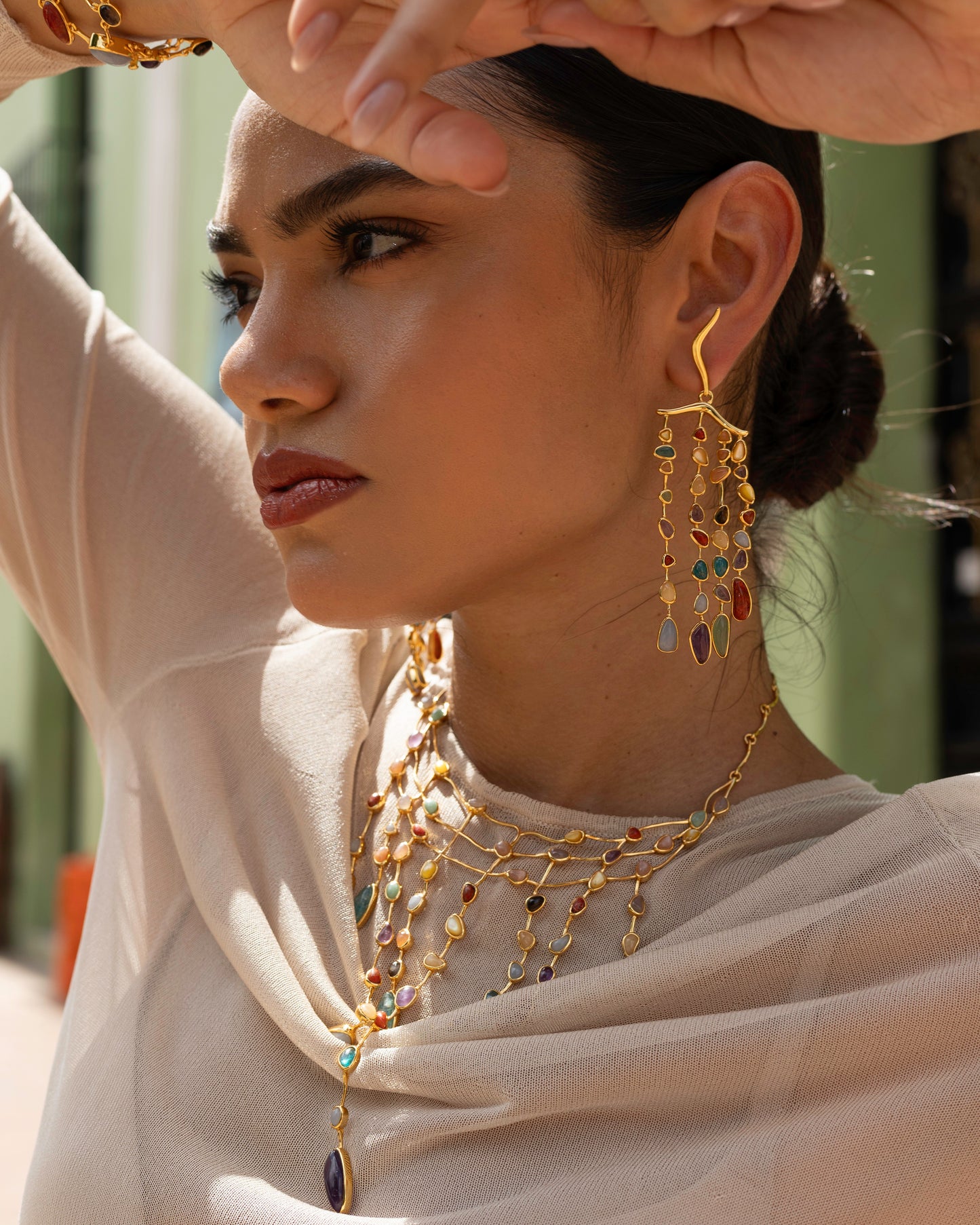 Colorful Catrina necklace