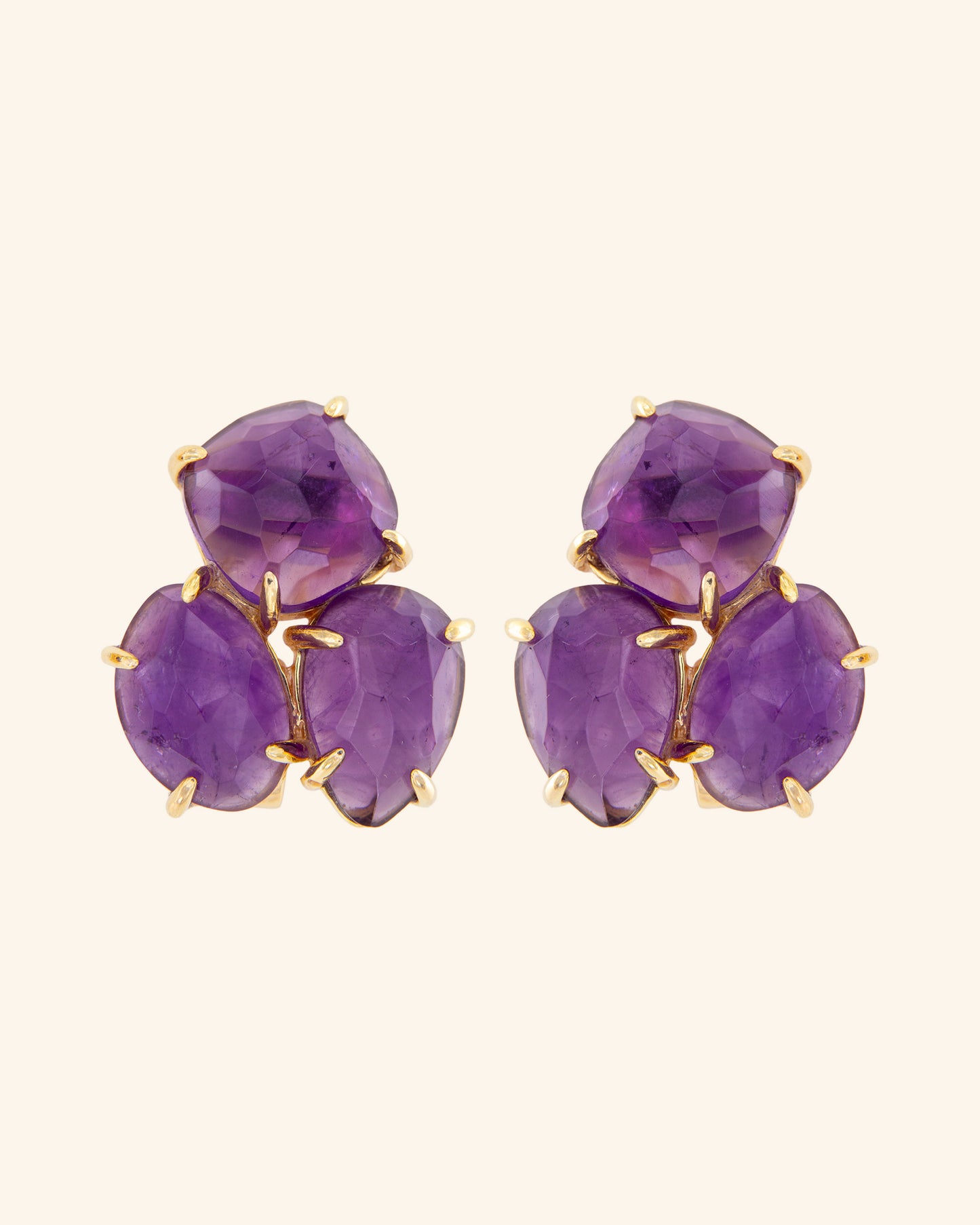 Pendientes Kraz con amatista