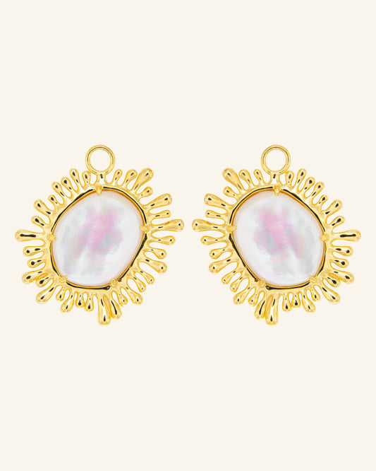 XL Sun Pendants with White Mother of Pearl