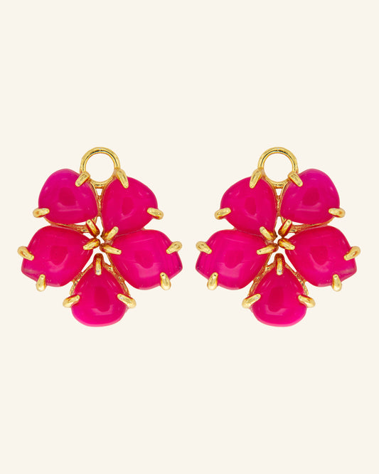 Colgantes Hibiscus Intermedios Ágata Frambuesa