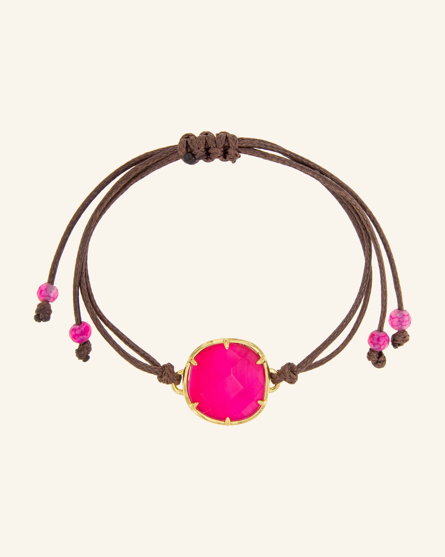 Pulsera Bizancio con Ágata Frambuesa