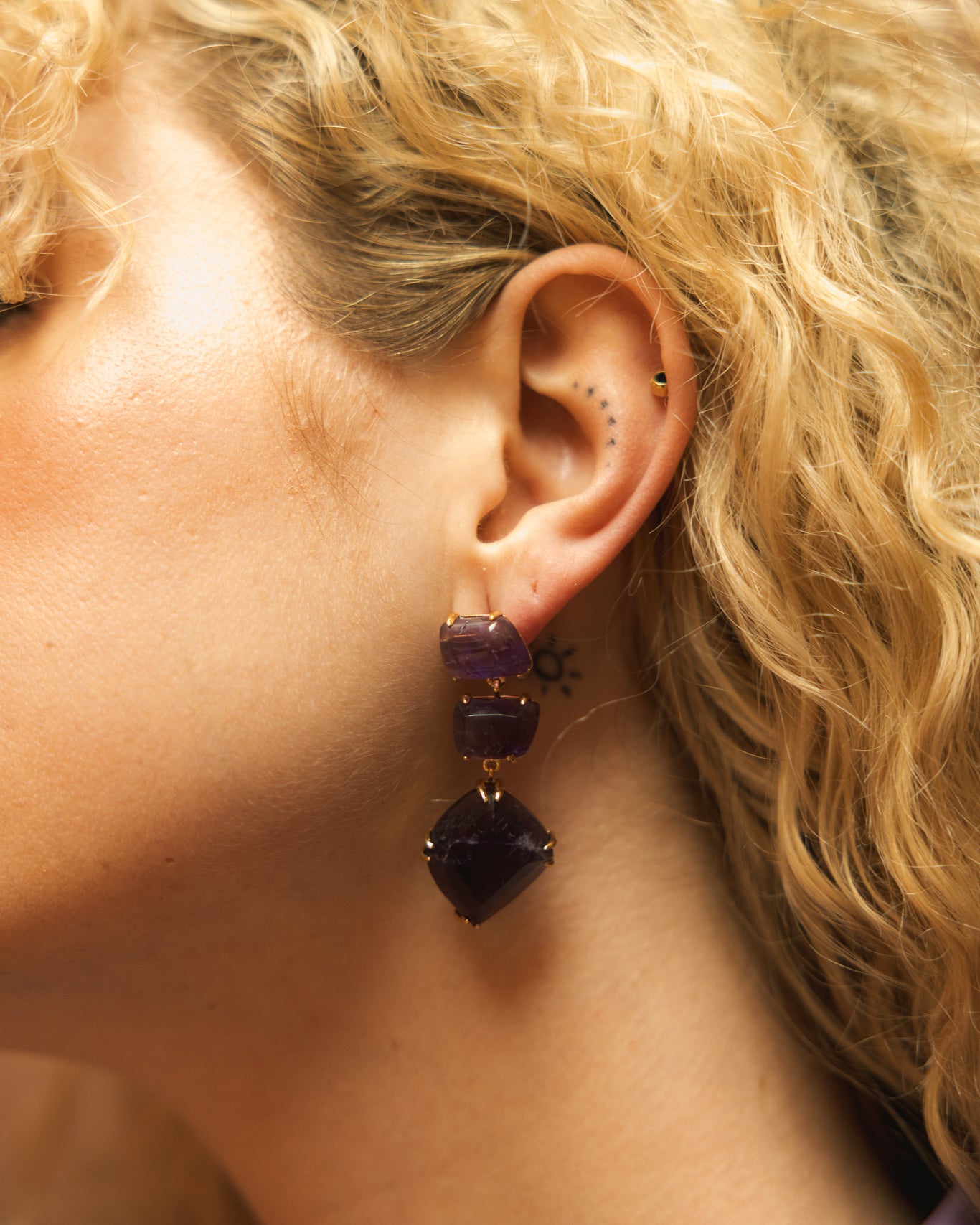 Pendientes Apolo Amatista