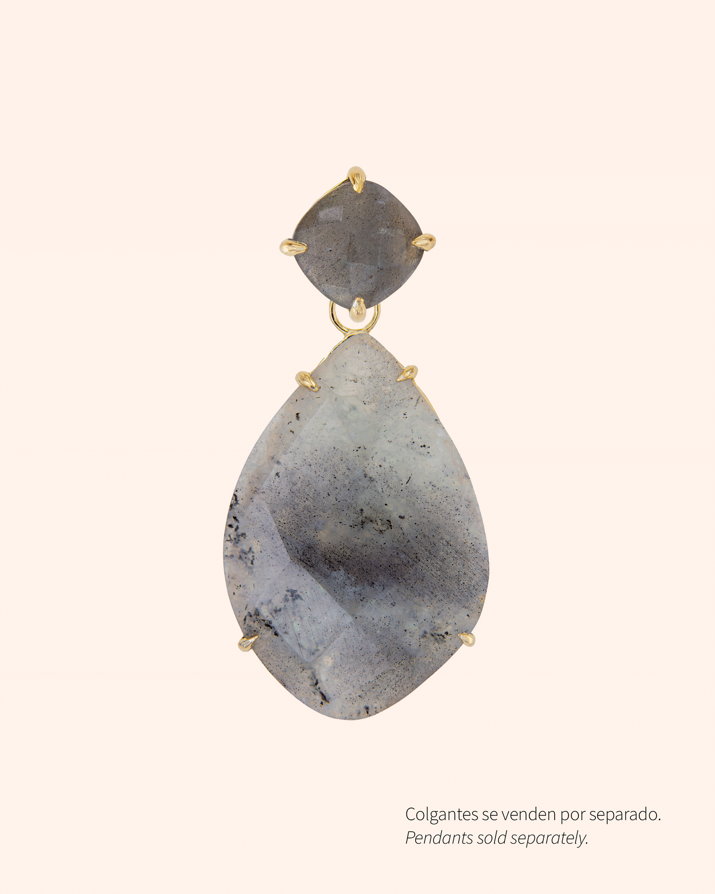 Big Candy earrings with rose quartz