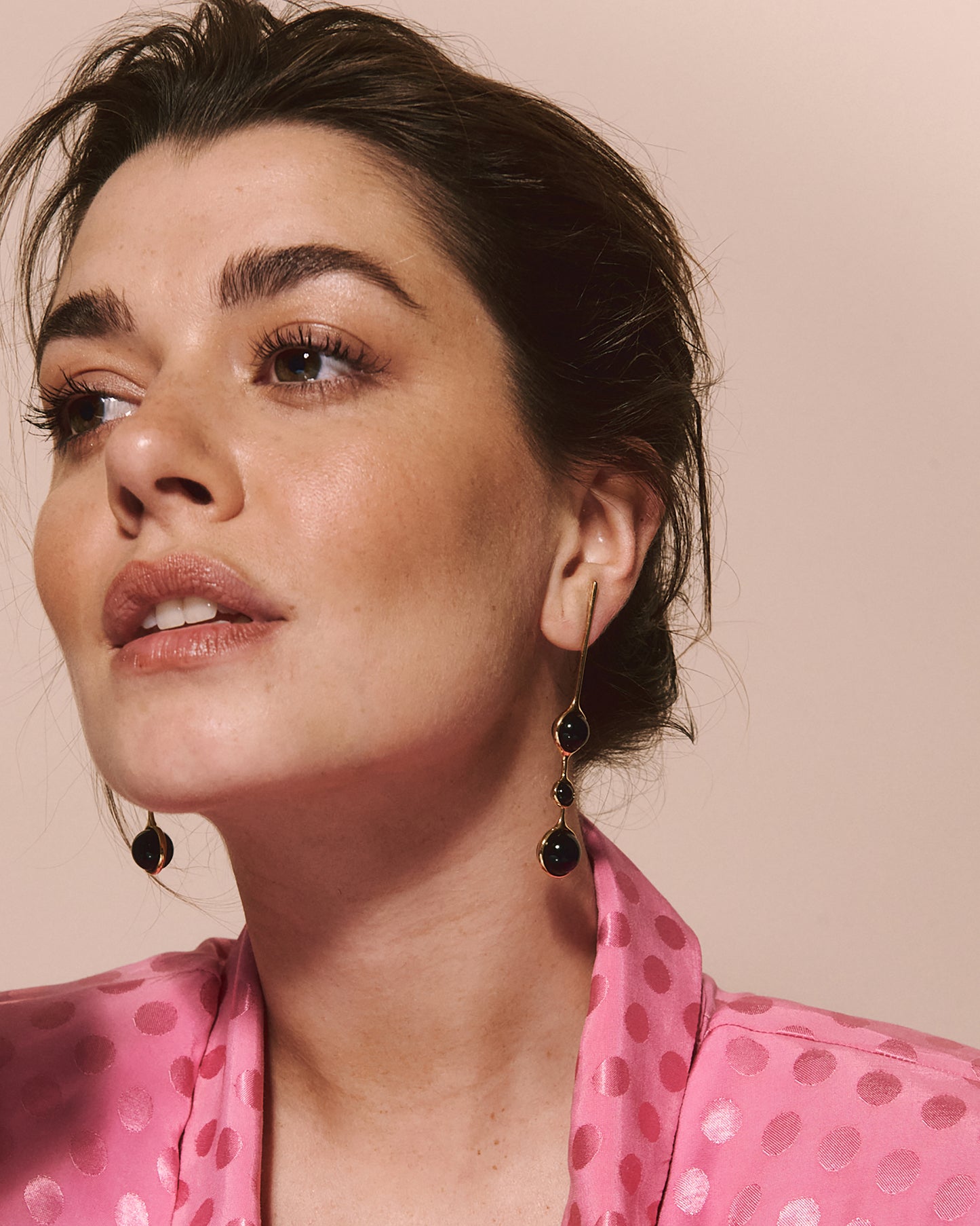 Pendientes Crisálida ónix