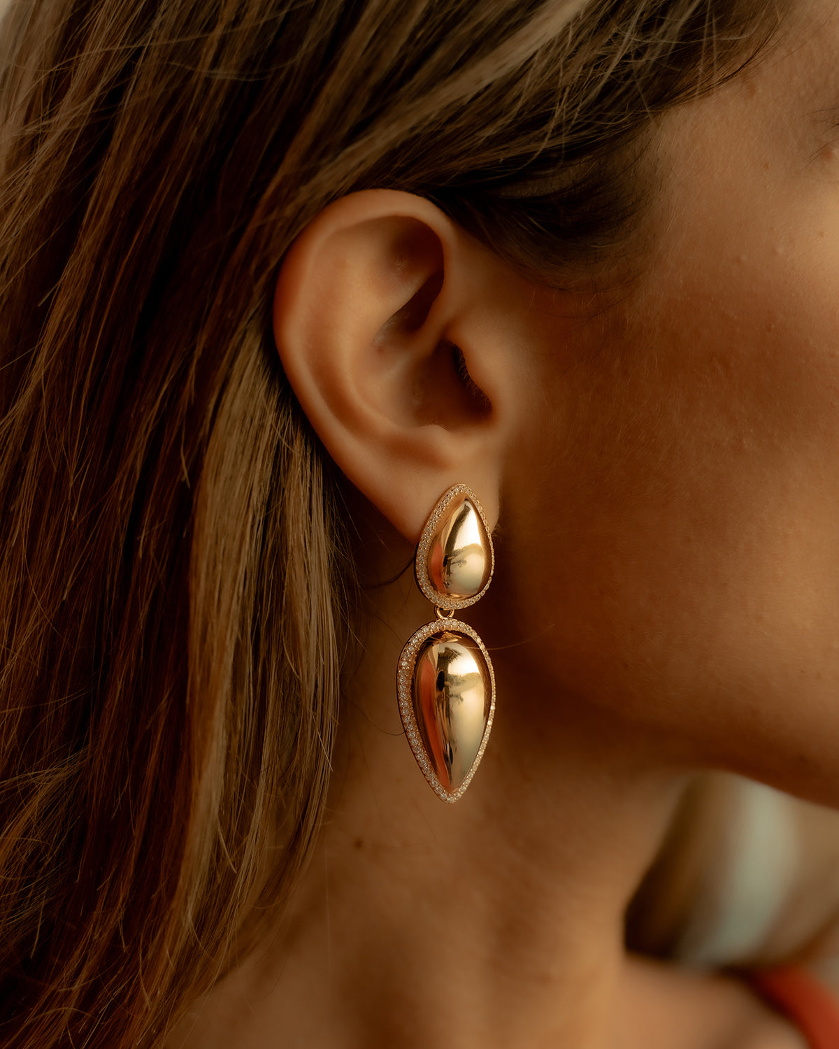 Pendientes Ari Oro Desmontables