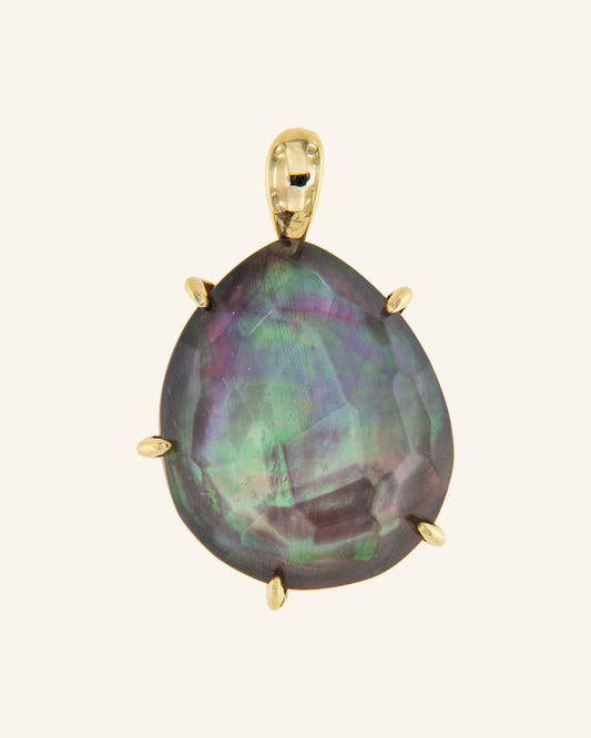 Papyrus pendant with black mother of pearl