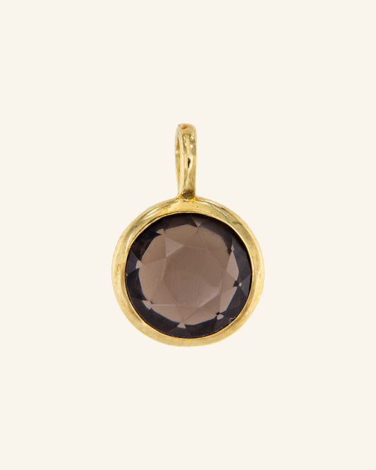 Pluvia pendant with smoky quartz