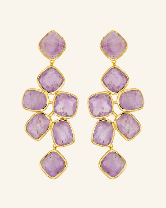 Pendientes Hydra Amatista