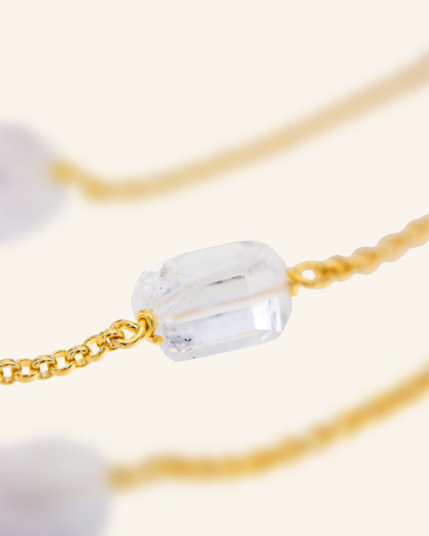 Vinson necklace with herkimer quartz