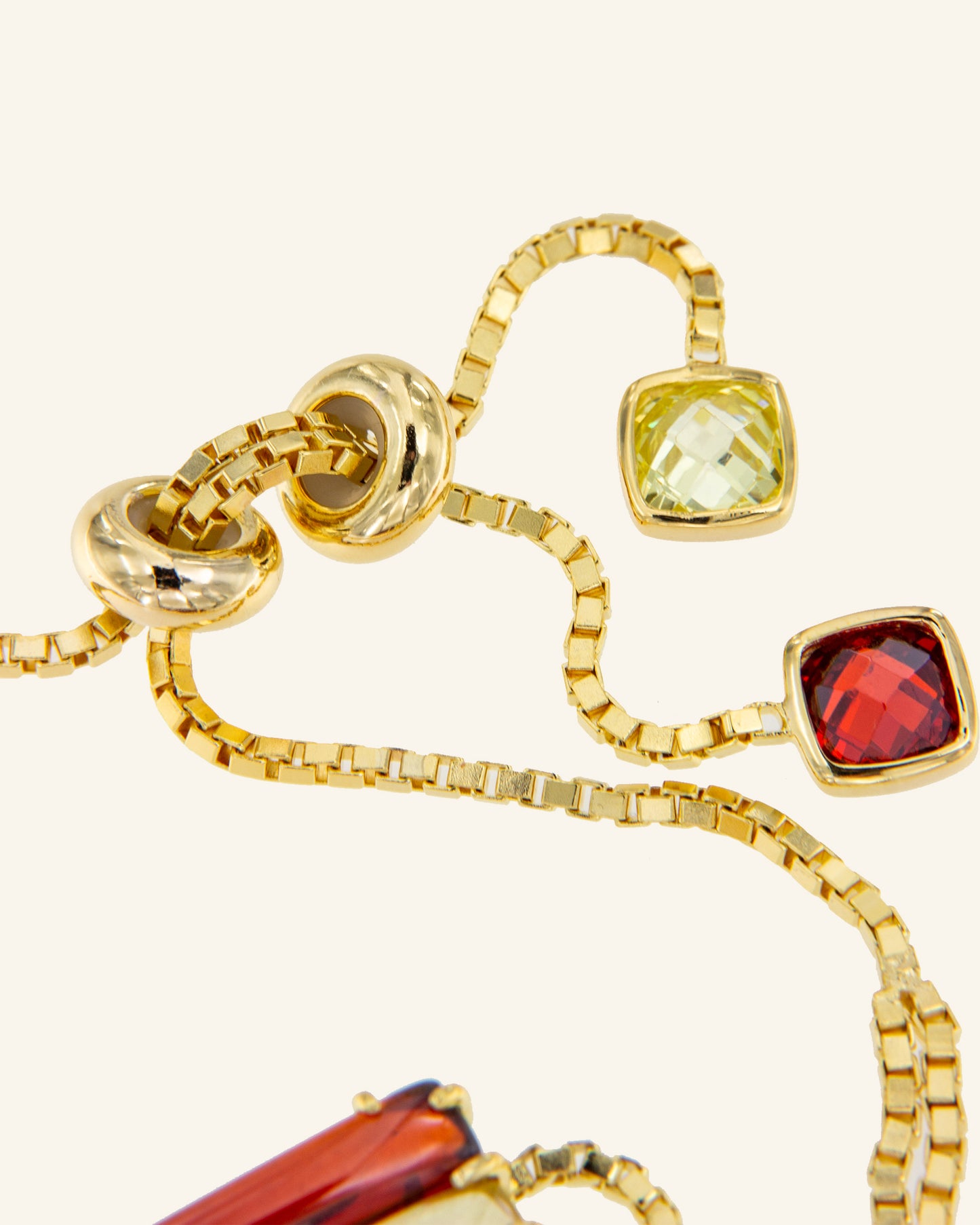 Spain Flag Bracelet with zircons