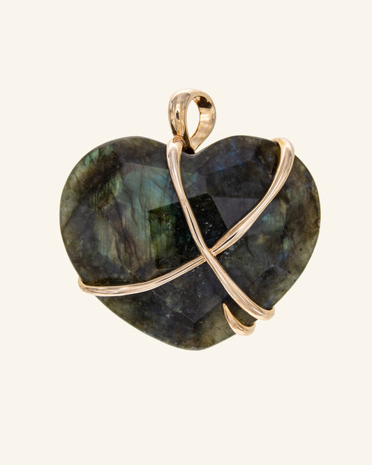 Huge pendant with labradorite