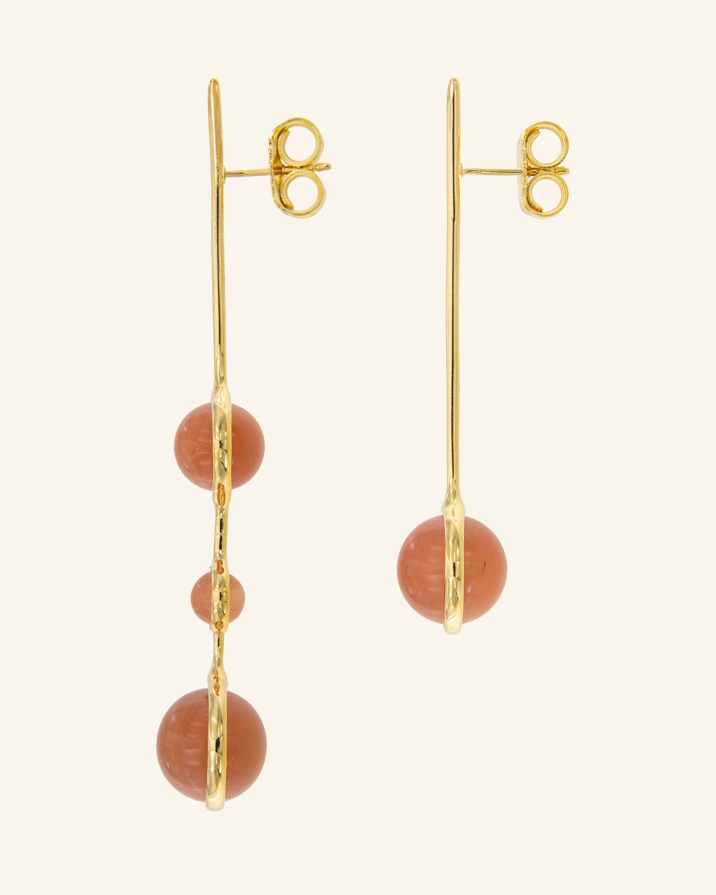 Pendientes Crisálida Piedraluna Rosa