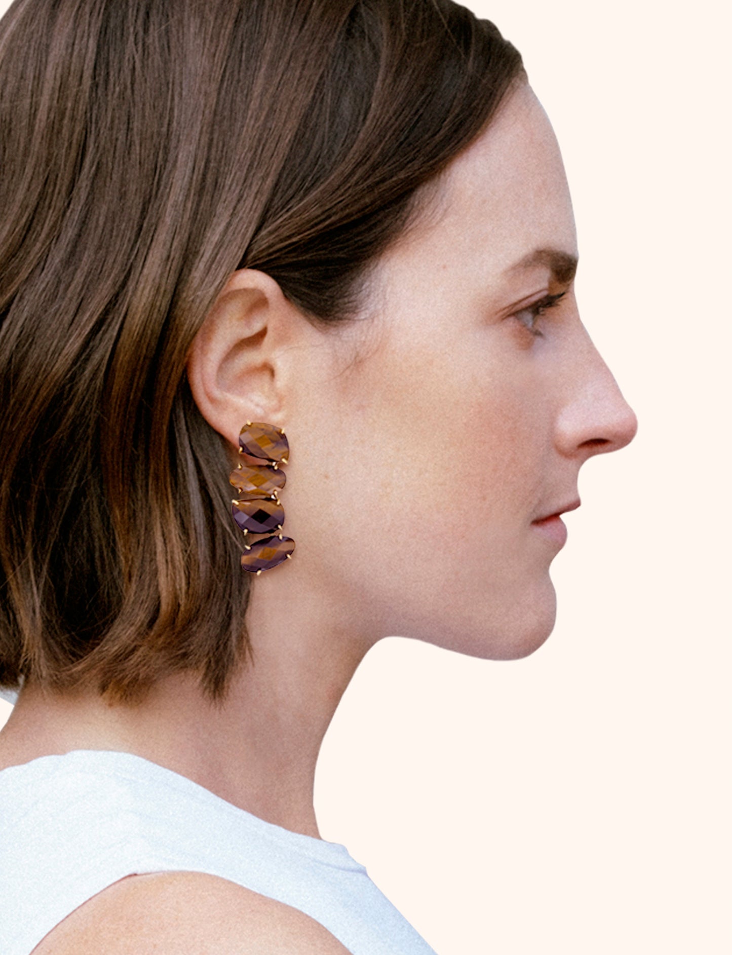 Pendientes Erebus ojo de Tigre