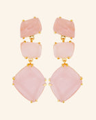 Pendientes Apolo Cuarzo Rosa