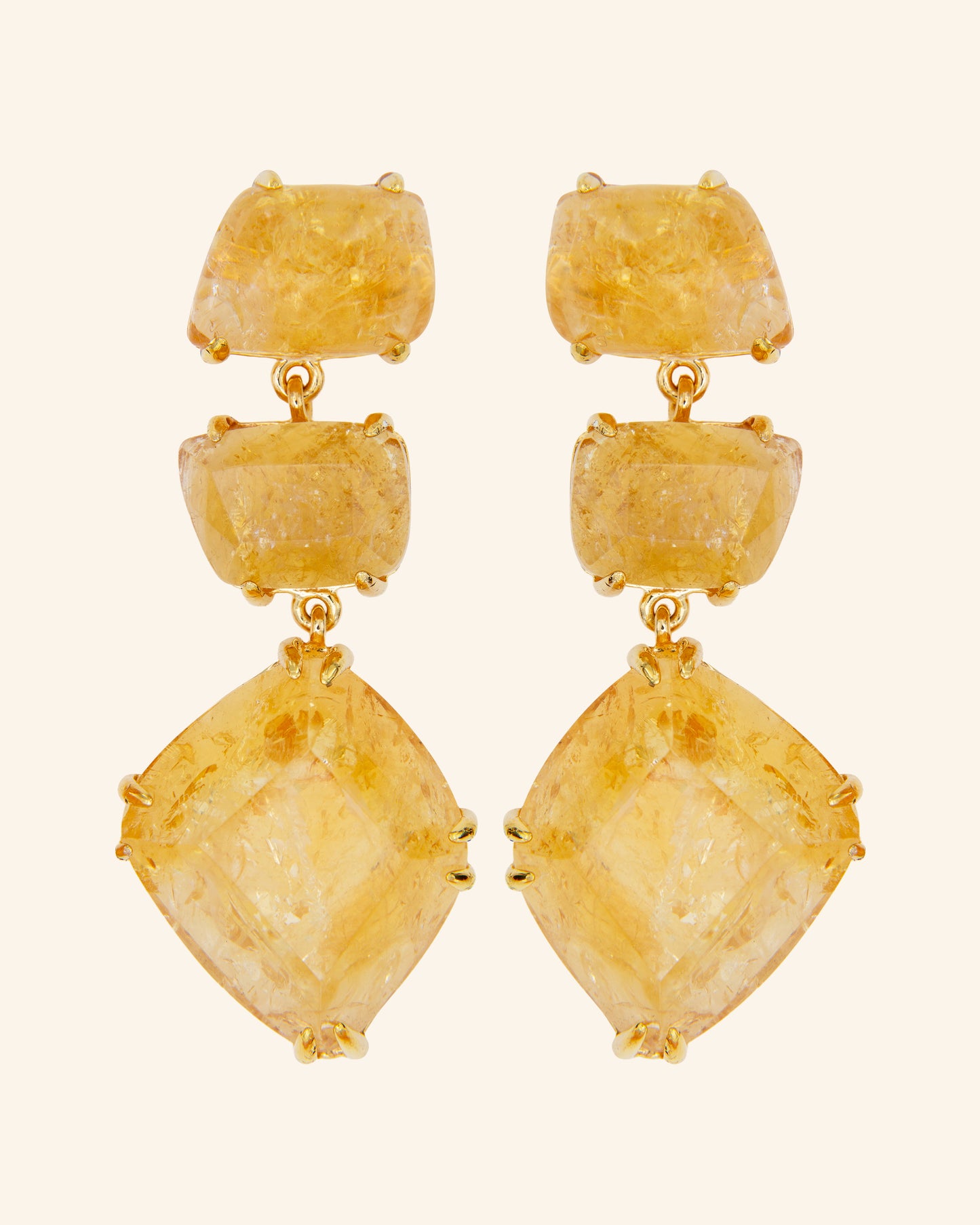 Apollo Citrine Quartz Earrings