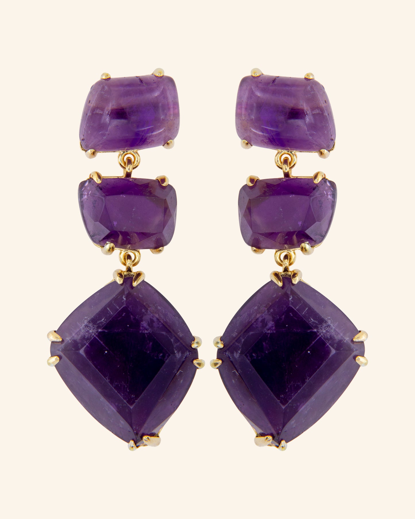 Pendientes Apolo Amatista