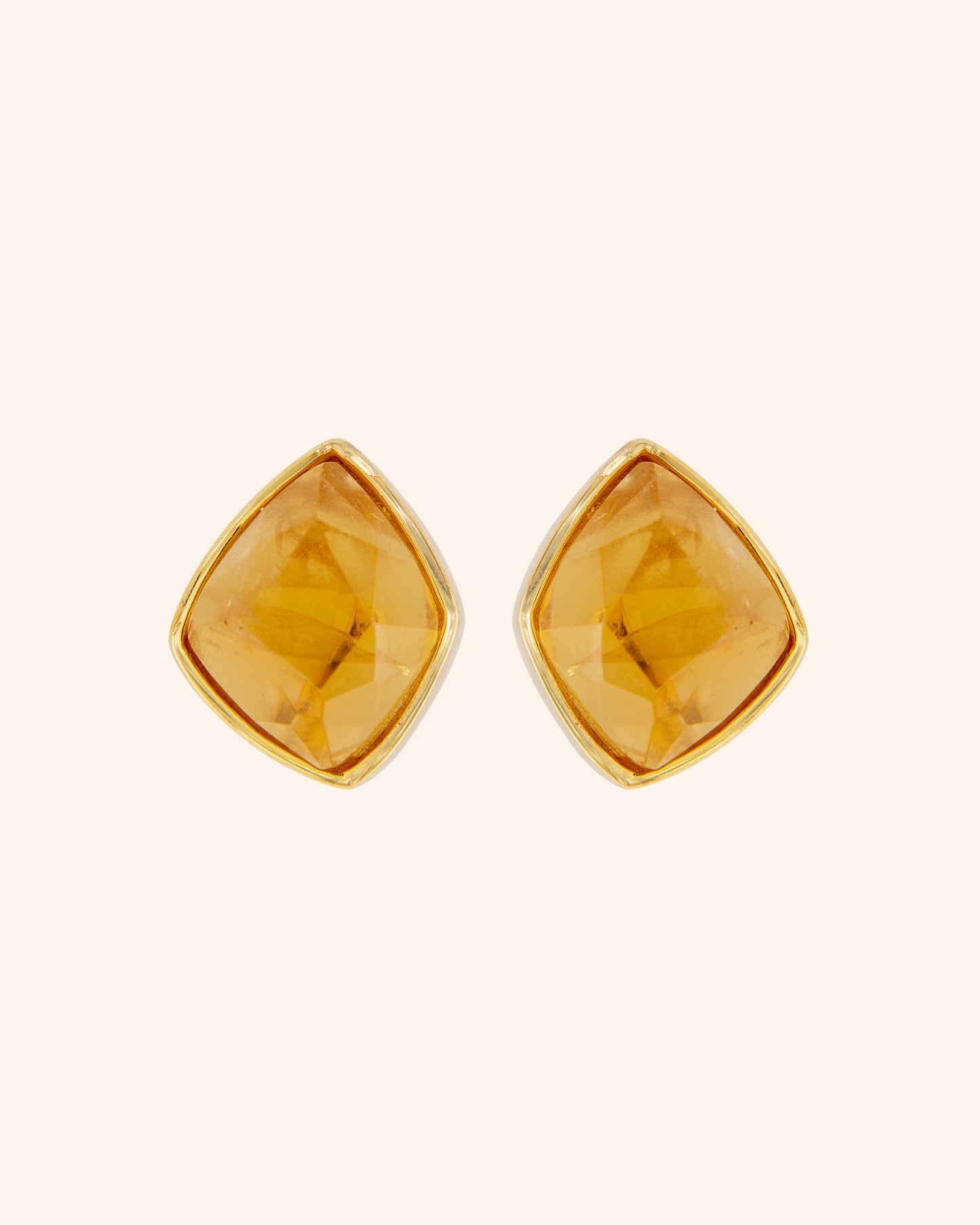 Pendientes Candy Tail Citrino Bisel