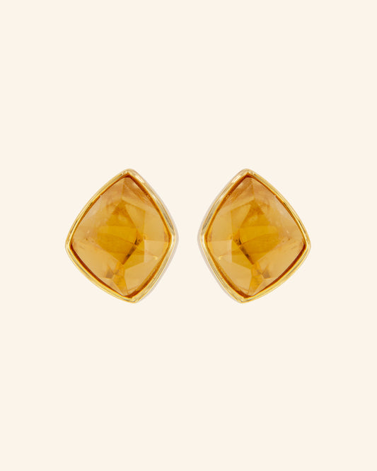 Pendientes Candy Tail Citrino Bisel