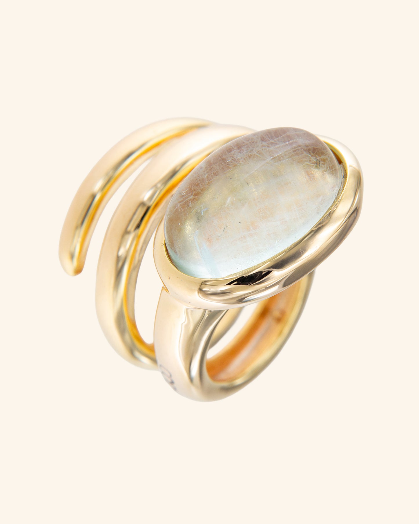 Anillo Renacuajo Fluorita Verde