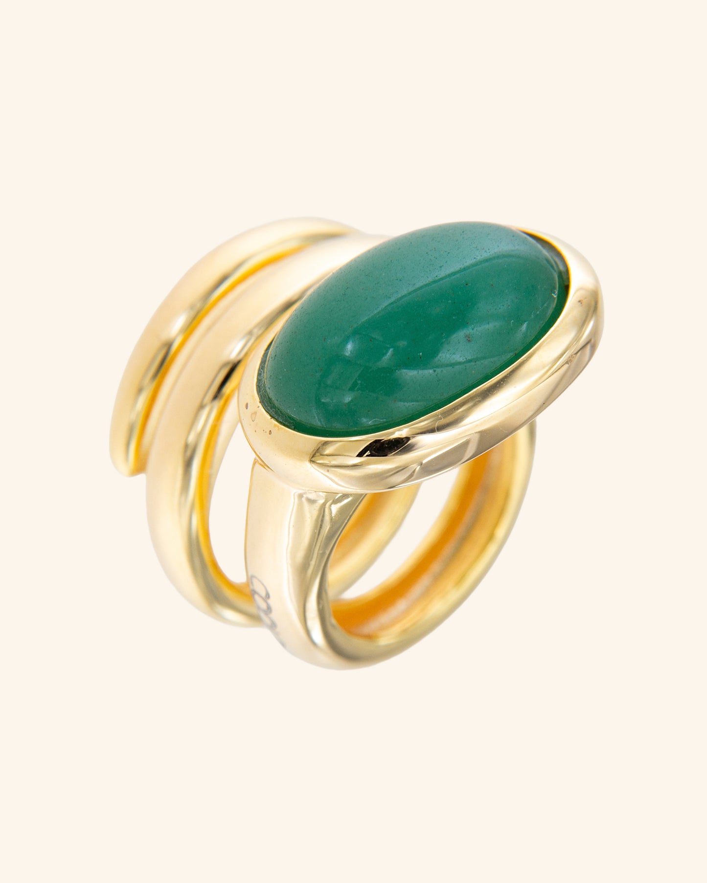 Anillo Renacuajo aventurina