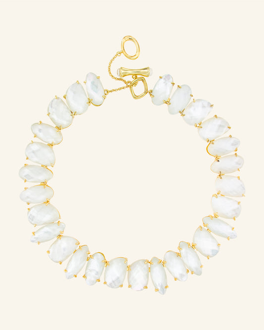 White Mother of Pearl Erebus Necklace