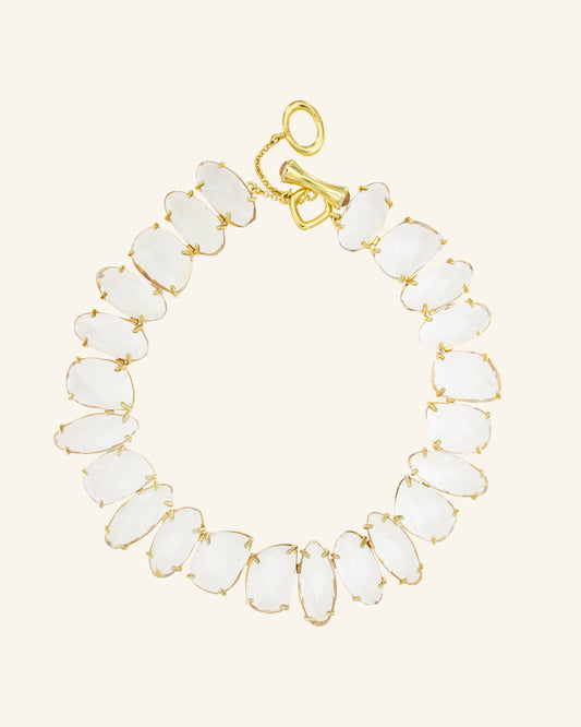 Erebus necklace with colorless quartz