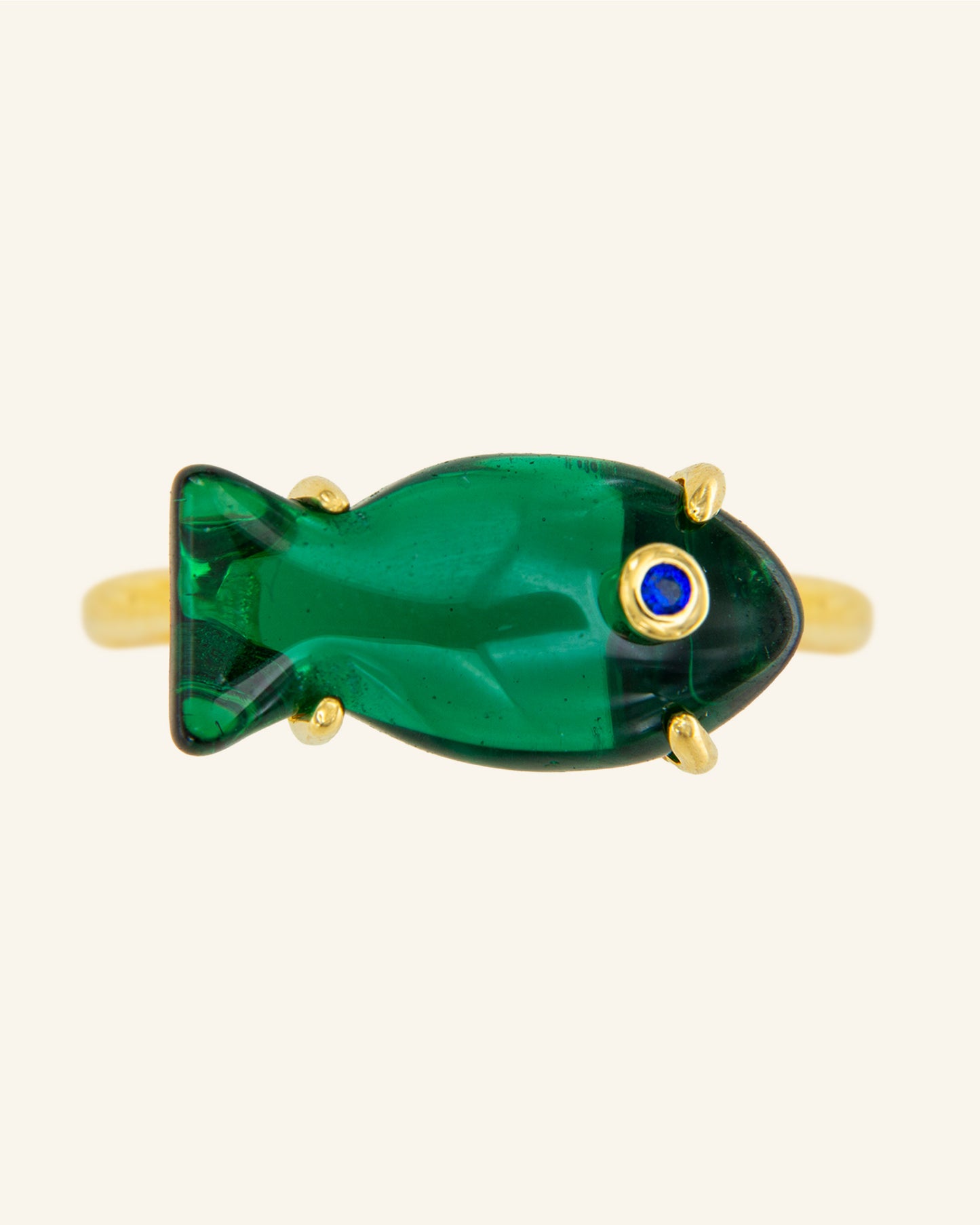 Golden Mother of Pearl Tide Ring