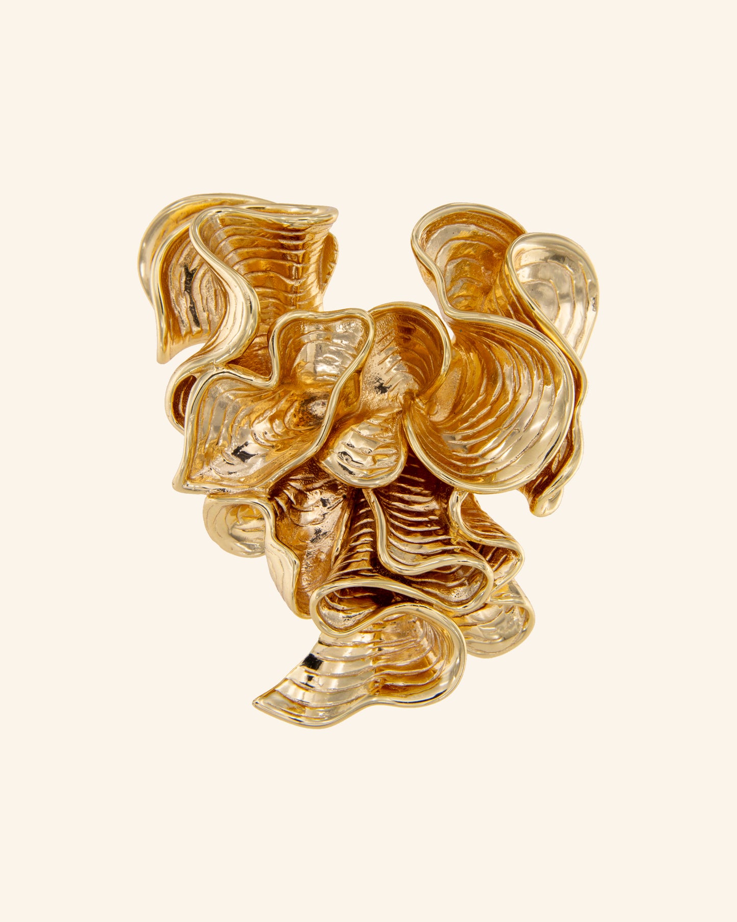 Broche Posidonia rayas