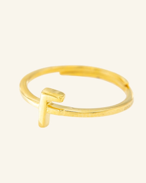 Anillo Roma letra F