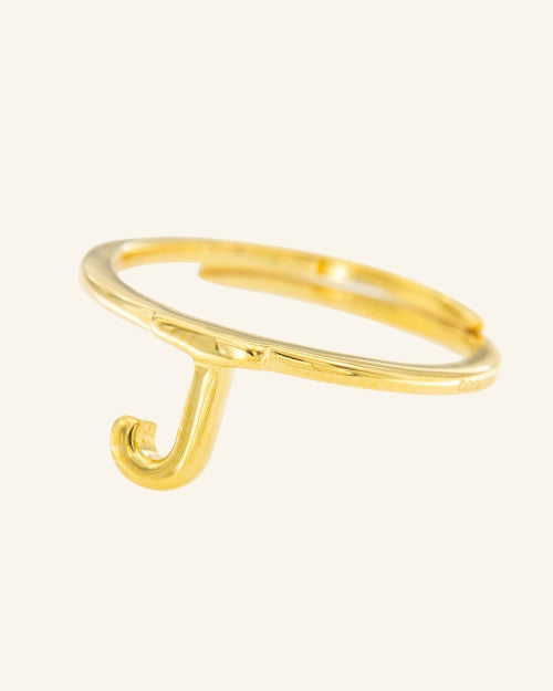 Anillo Roma letra J