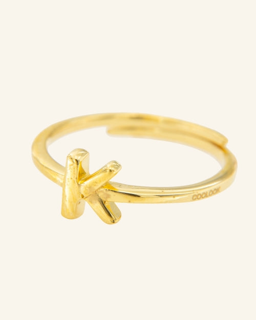 Anillo Roma letra K
