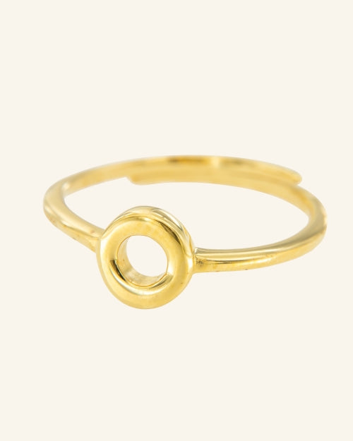Anillo Roma letra O