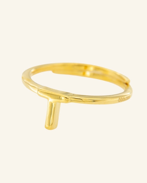 Anillo Roma letra T