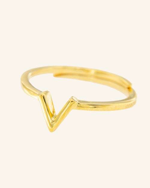 Anillo Roma letra V