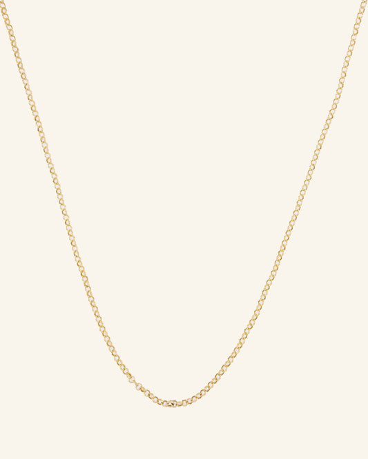 Seu Gold Champagne Chain 2mm x 34cm to 44cm