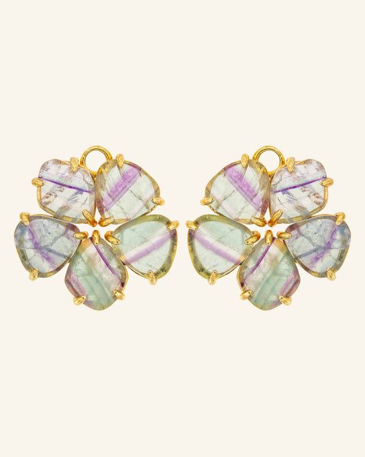 Hibiscus XL Intermediate Pendants with Fluorite