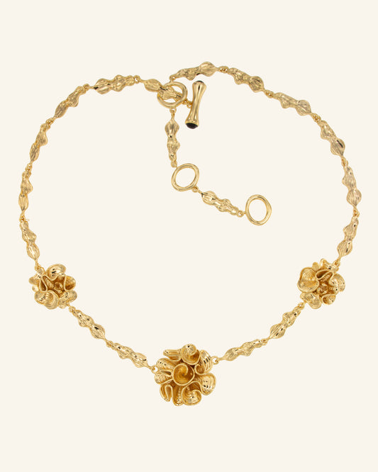 Striped Posidonia necklace