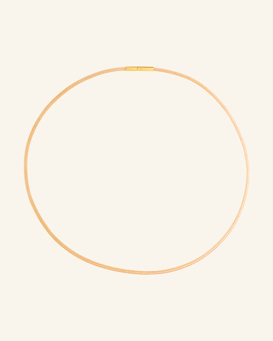 Medium Rose Gold Leather Cord 2 mm thick