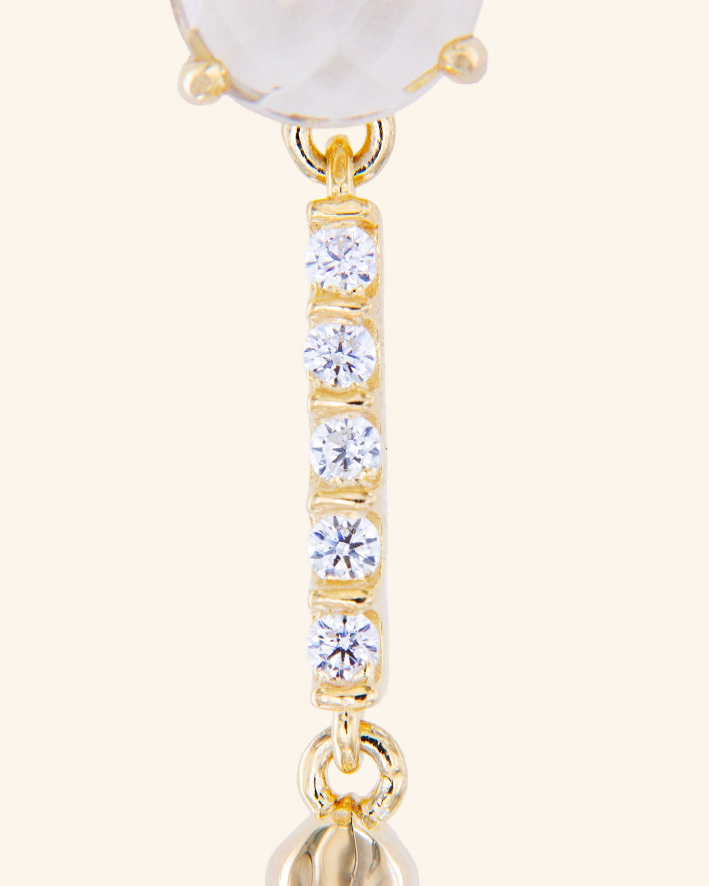 Pendientes Vivaxia con cuarzo incoloro