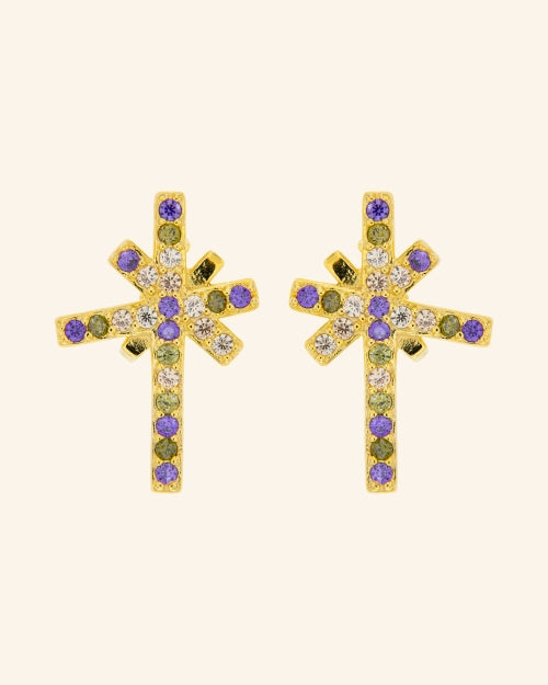 Pendientes New Lumen con circonitas