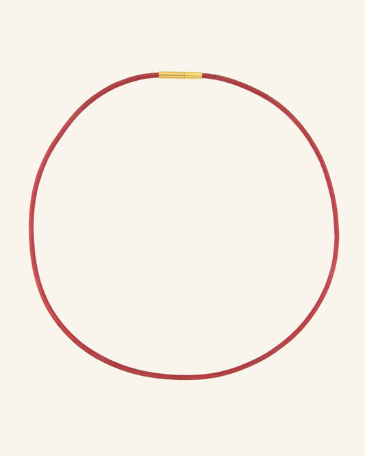 Russet Leather Cord 44cm