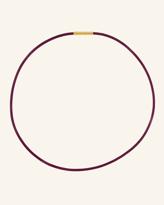 Cordón de Cuero Borgoña 44cm