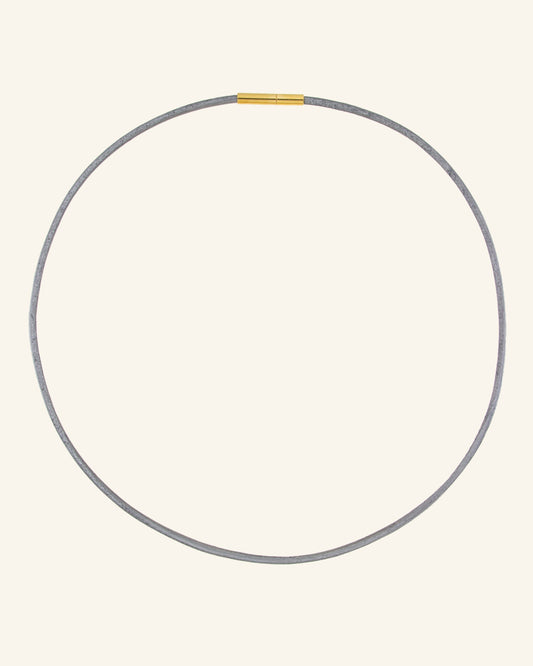 Metallic Leather Cord 44cm