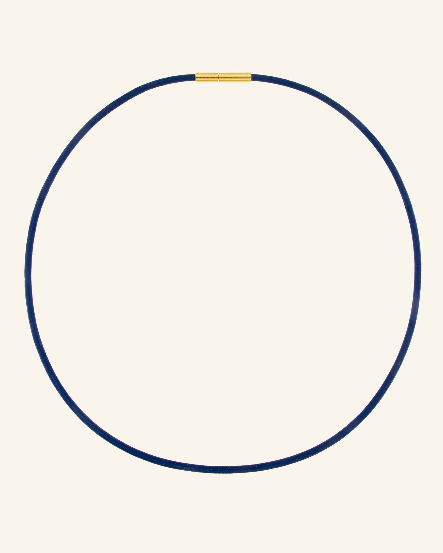 Cordón de Cuero Azul 44cm