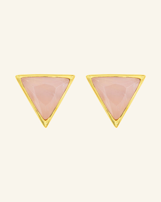 Mycerinos earring with rose quartz