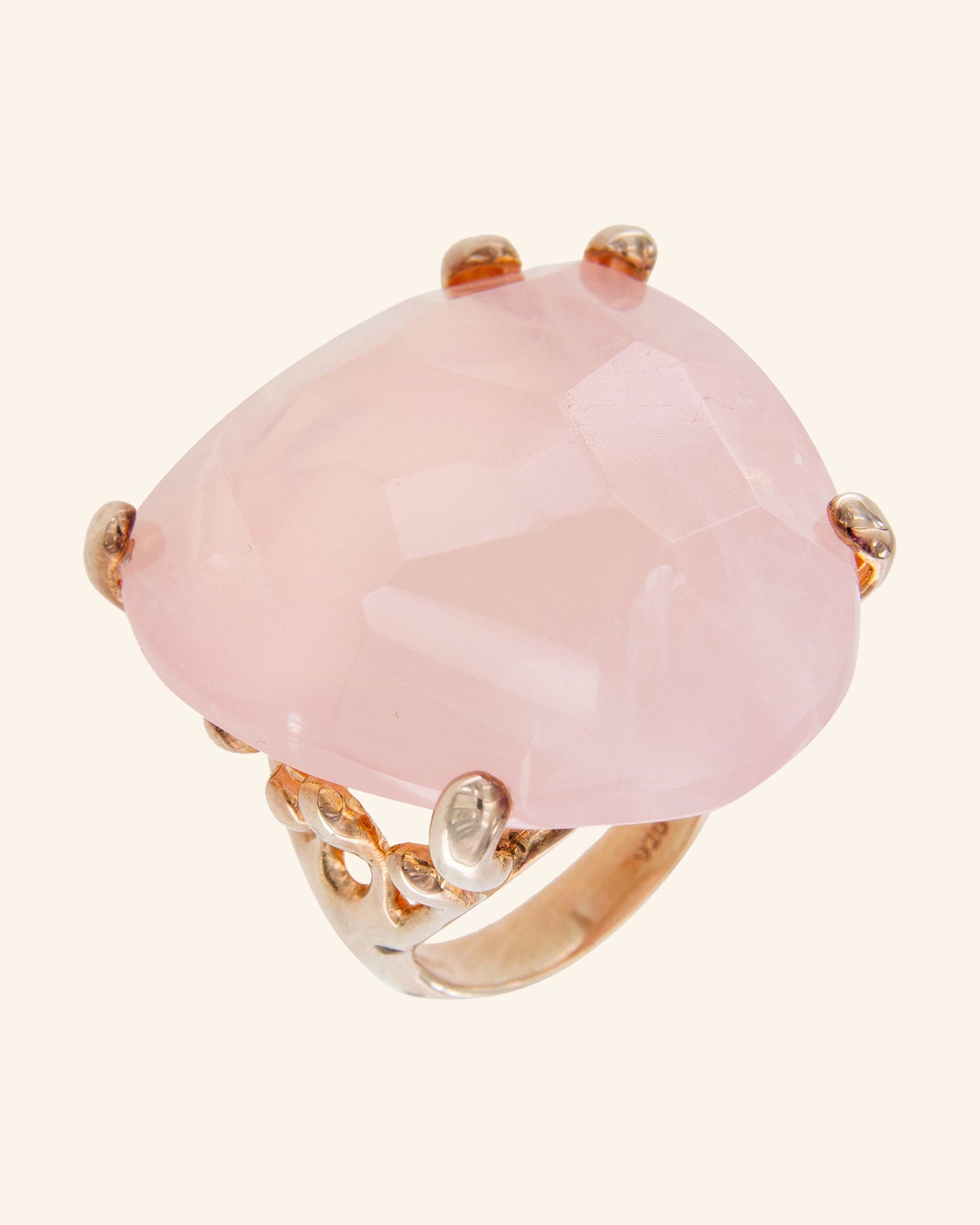Anillo Anapaima Cuarzo rosa