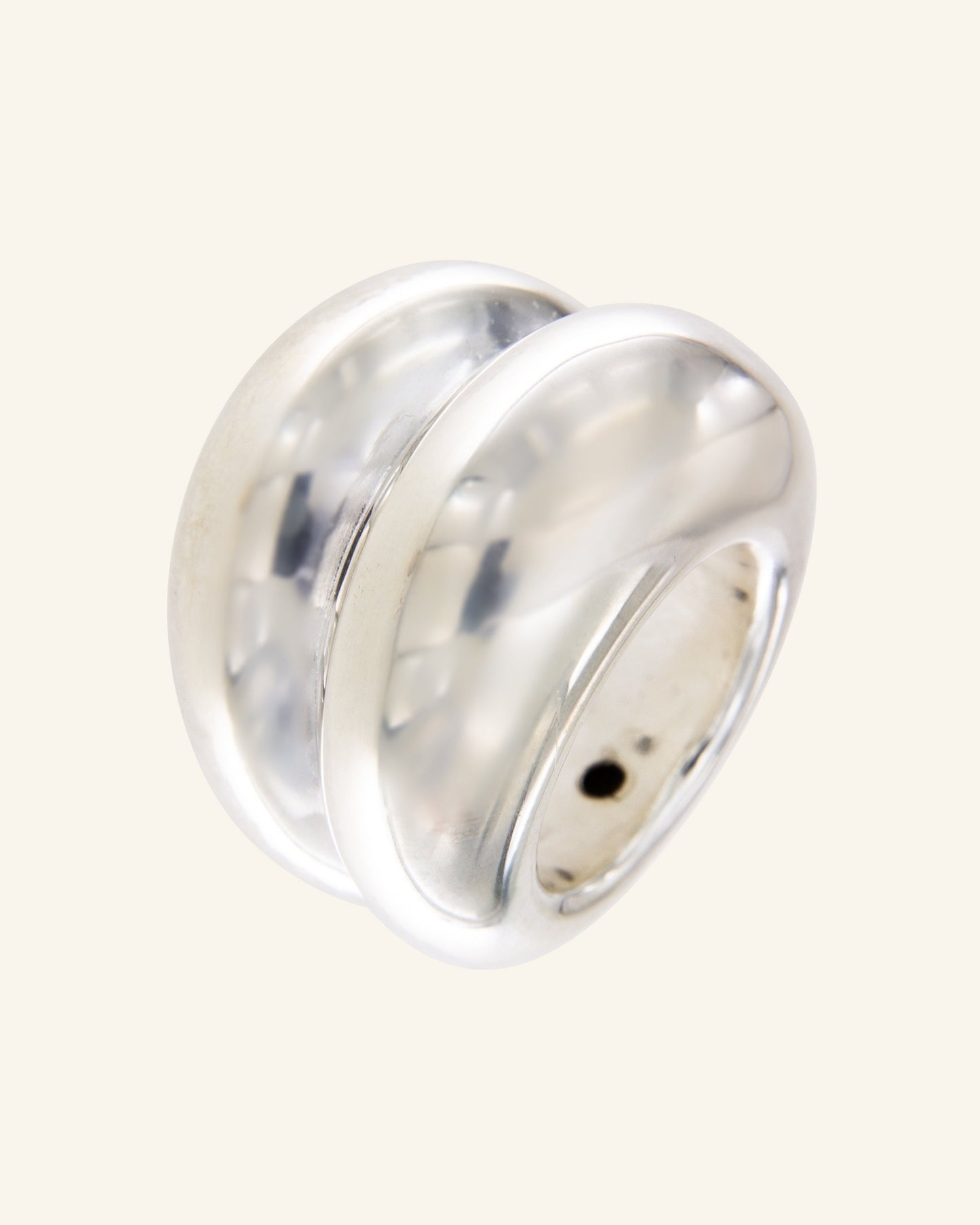 Anillo Doble Globus Plata