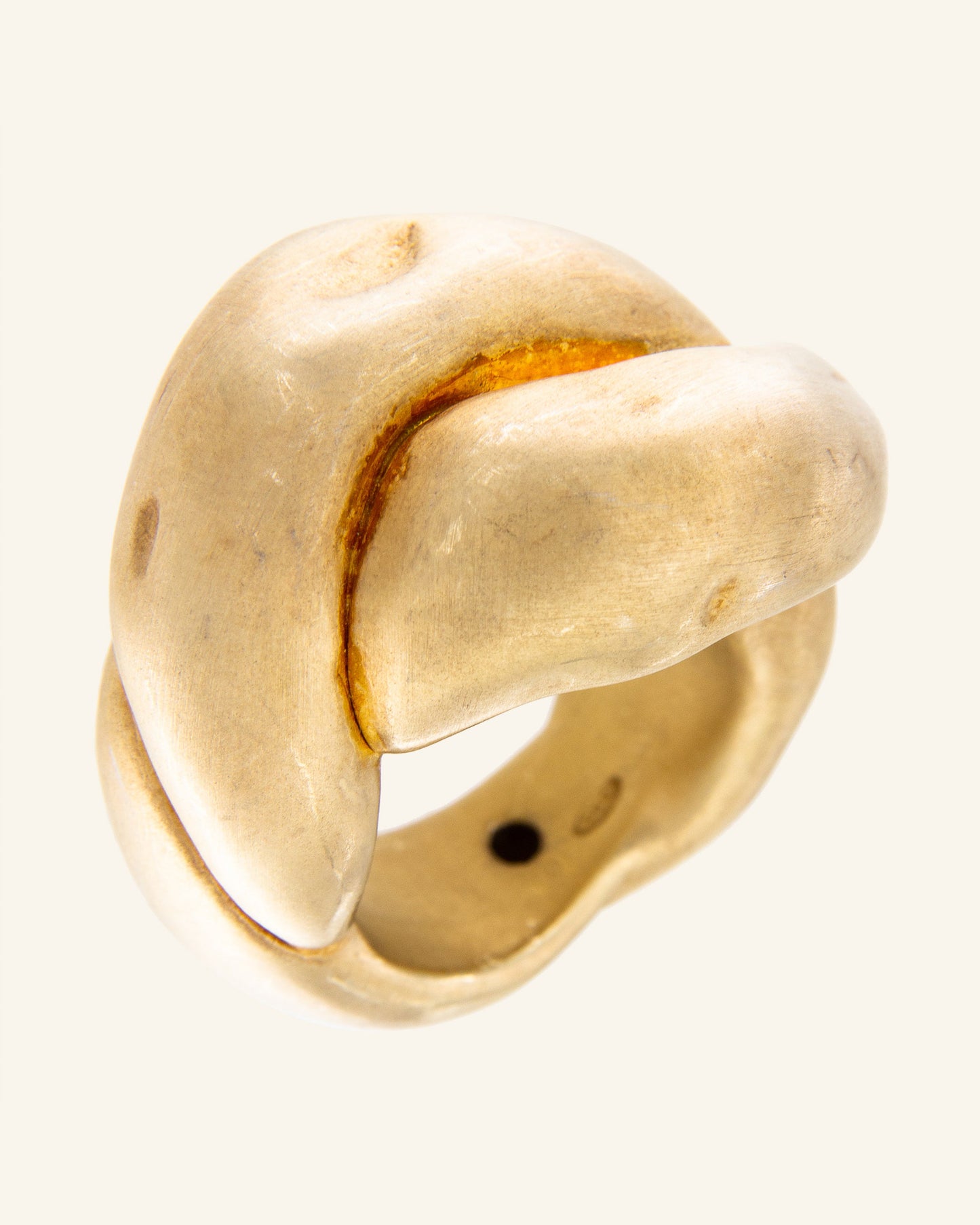 Matte gold Dust ring
