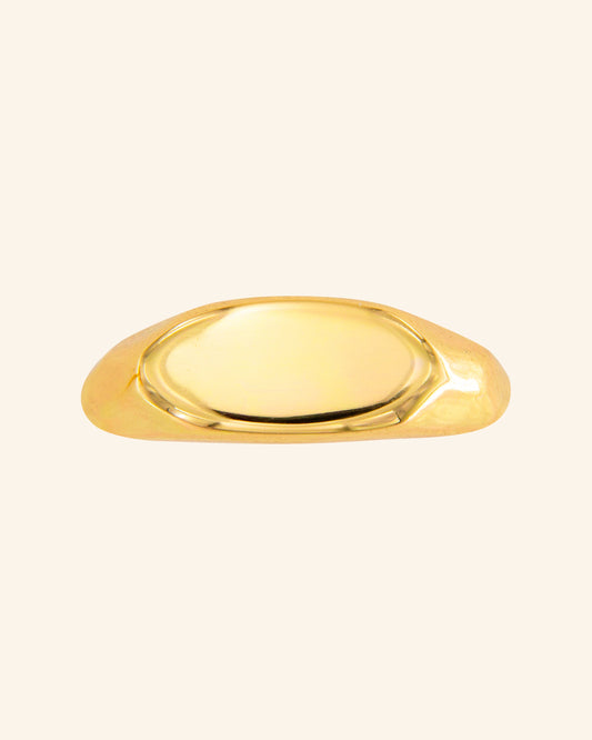 Anillo Elipse Dorado